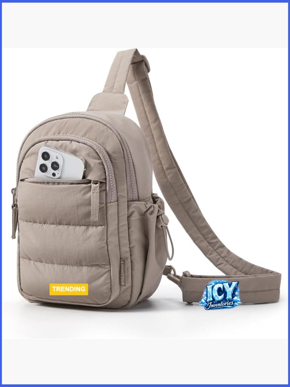 Small Sling Bag - Puffer Crossbody Hobo Handbag with RFID Blocking